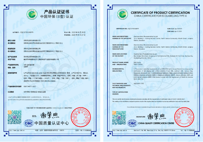 Mightary LED is honored to receive the CQC 