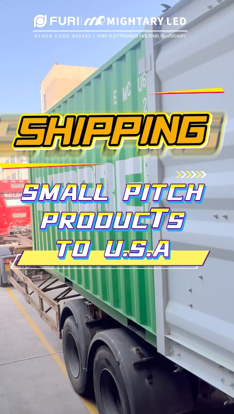 Attention USA LED Display Clients!Another batch of MR LED Small-Pitch LED displays has been shipped by sea from China!