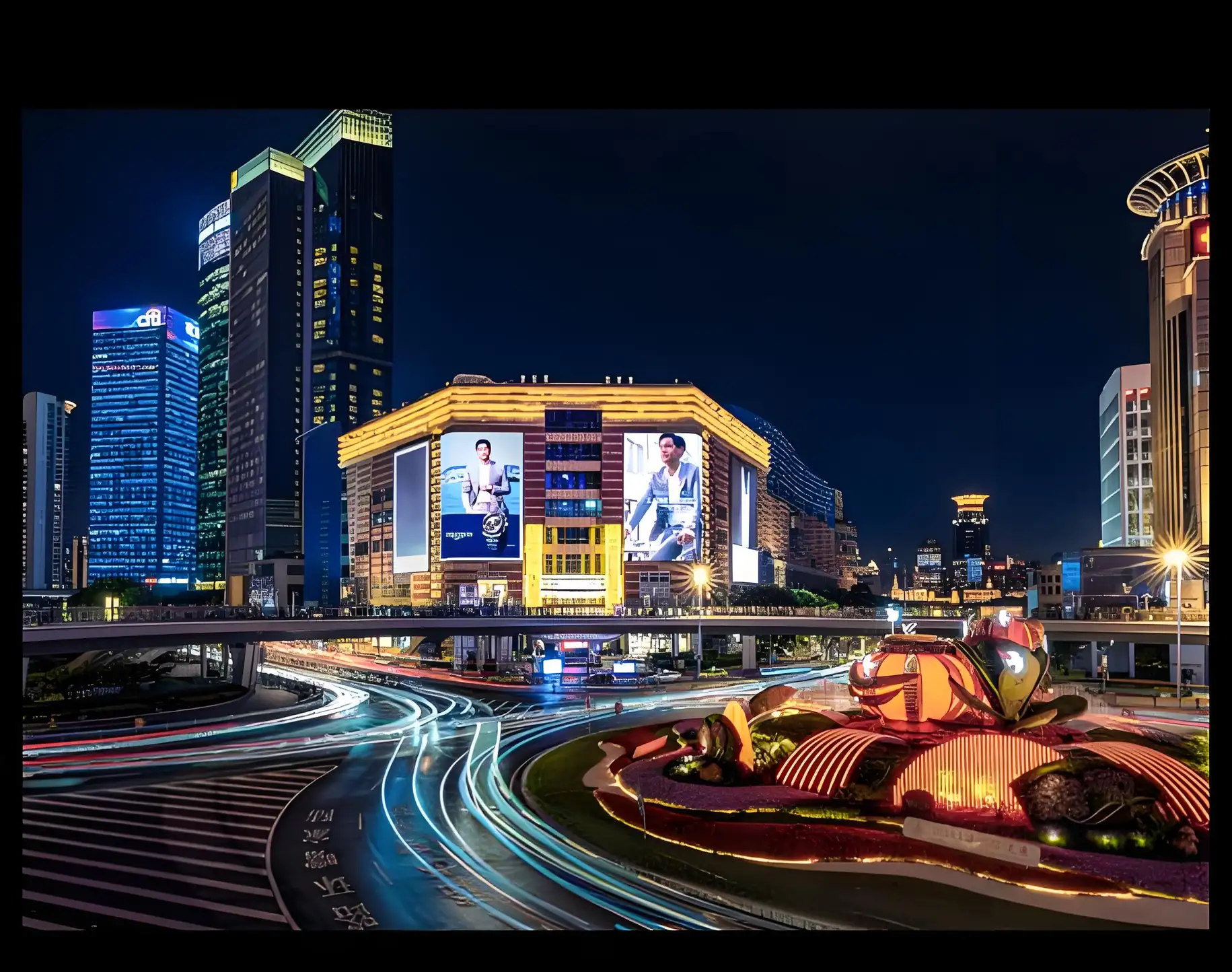 Shanghai Zhengda Plaza dual screen: Designed and Made by MR LED! Shanghai Zhengda Plaza dual screen: Designed and Made by MR LED!