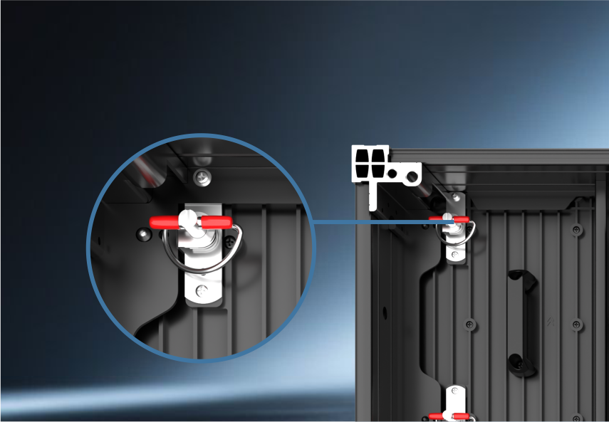 Heavy-duty spring latch Easy installation & removal