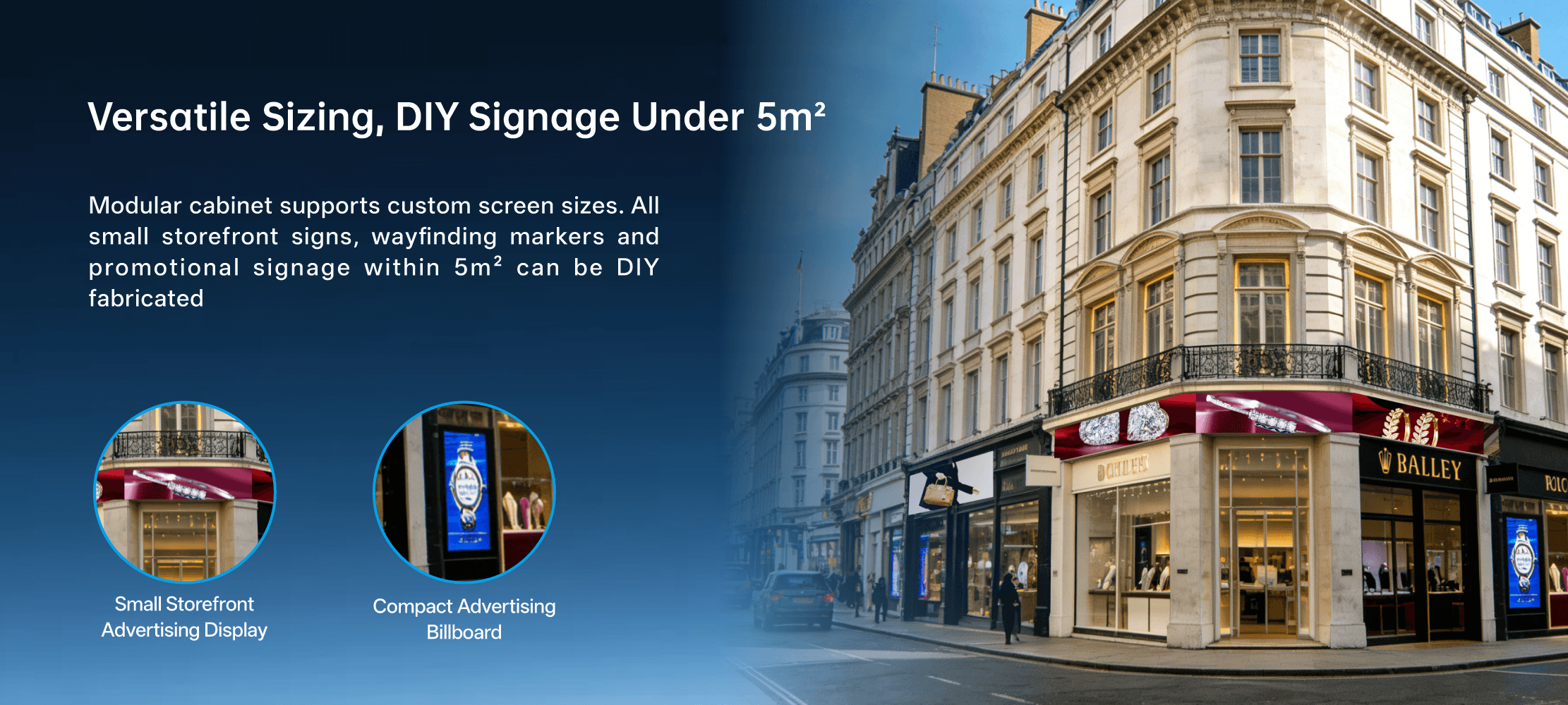 Custom-made for storefronts of small and medium-sized stores Tailor-made for outdoor storefronts of 2-10m2_small storefront, big visual impact! It makesefficient use of storefront space and easily improves your store's image. 36pcs≈6m²