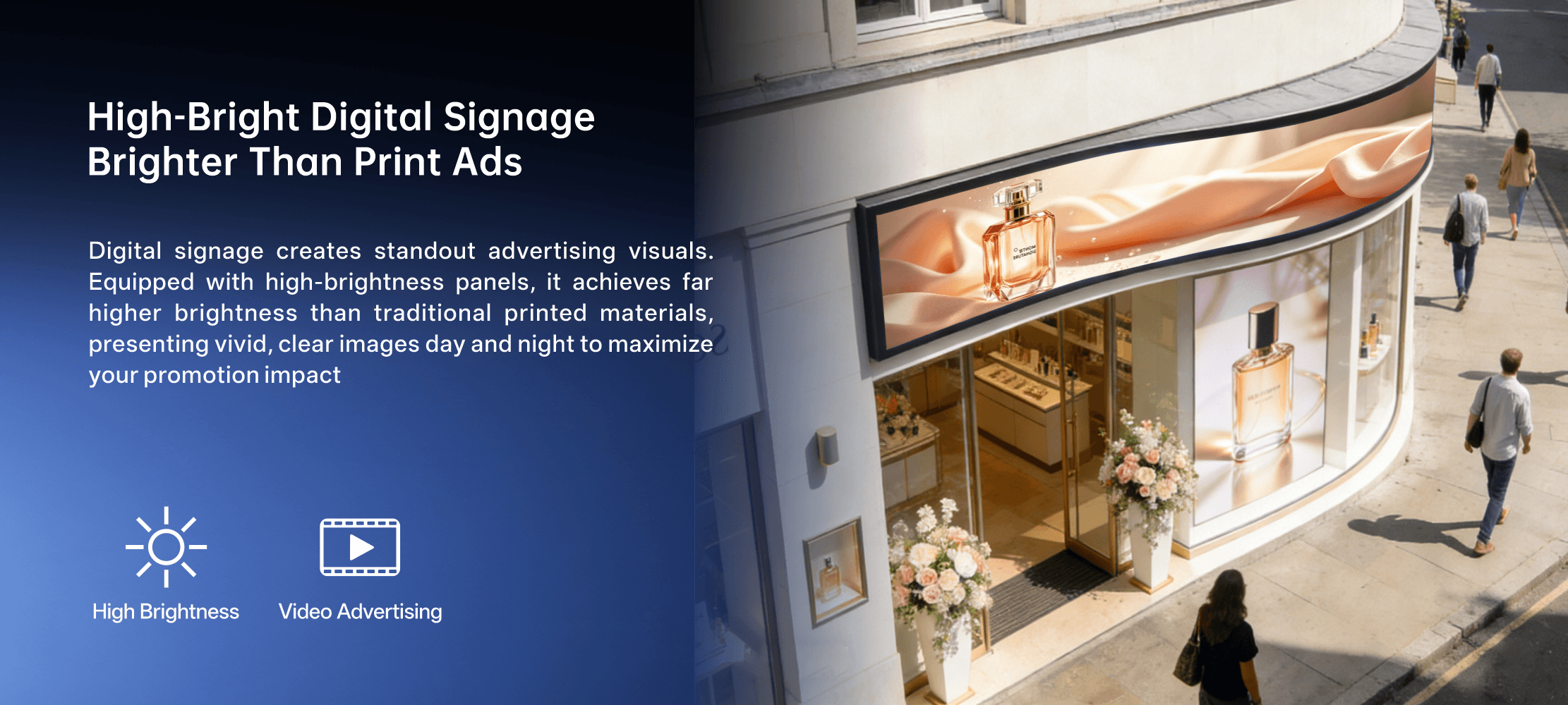 Custom-made for storefronts of small and medium-sized stores Tailor-made for outdoor storefronts of 2-10m2_small storefront, big visual impact! It makesefficient use of storefront space and easily improves your store's image. 36pcs≈6m²